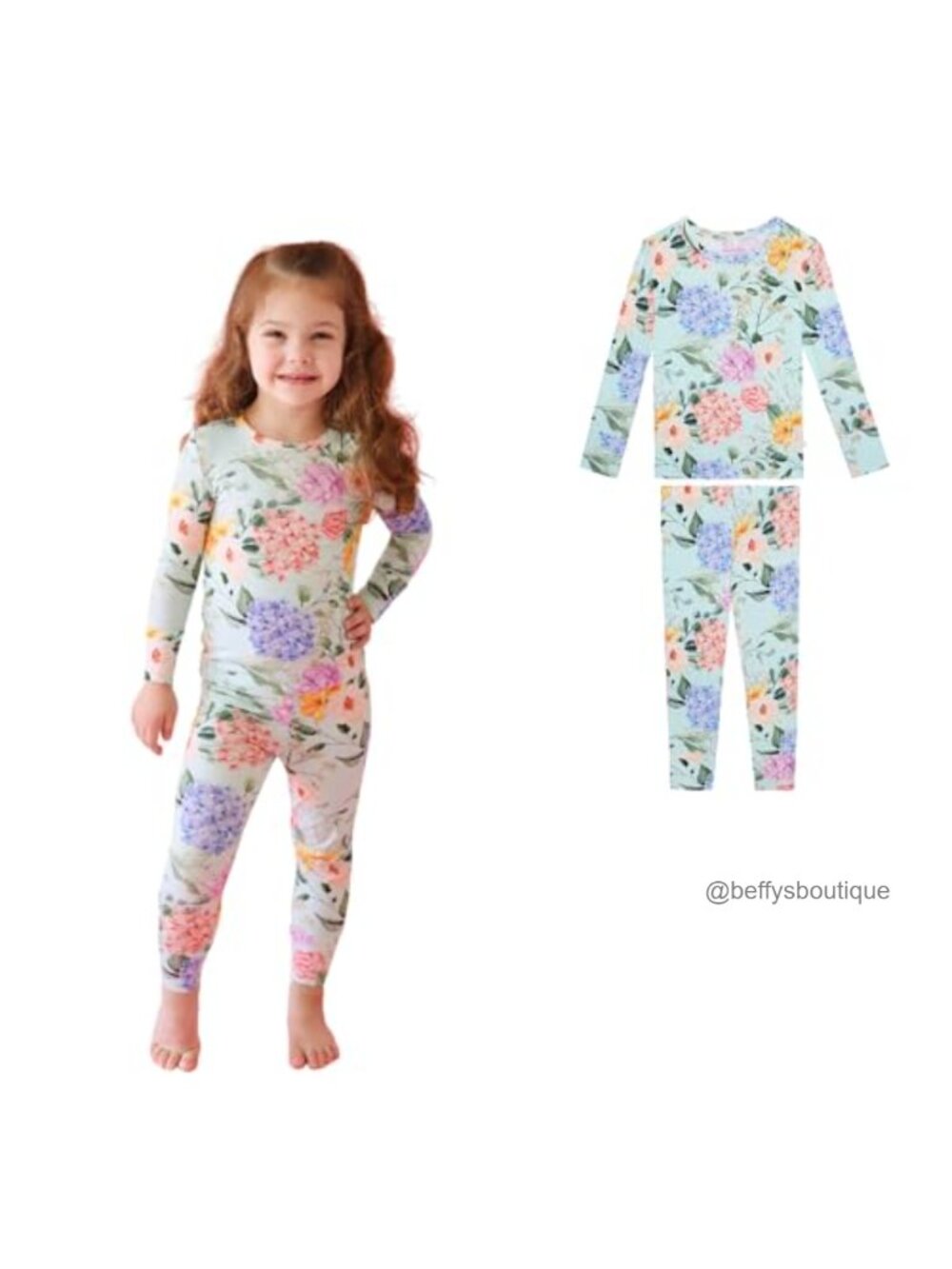 Girls Pajama Set – 2-Piece Bamboo Viscose PJs